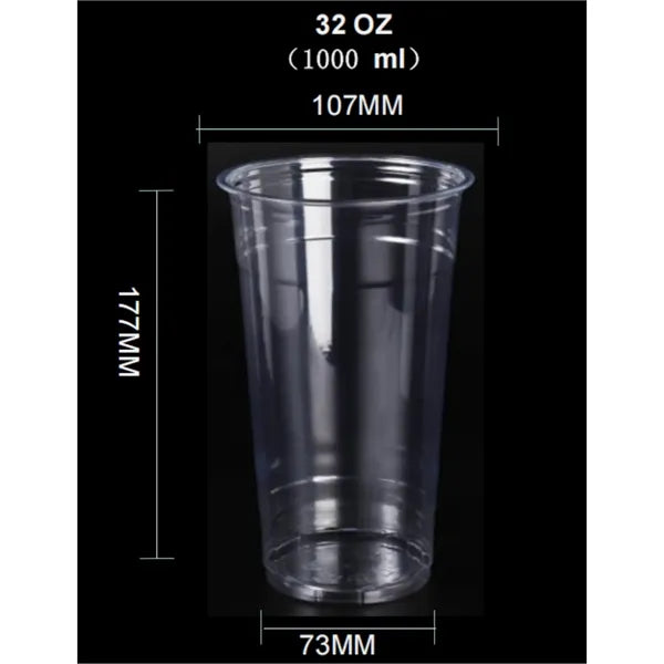 PET Disposable Cups with Lids