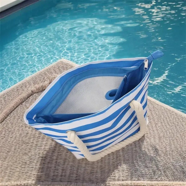 Beach Wine Tote Bag, Cooler Leakproof Insulated
