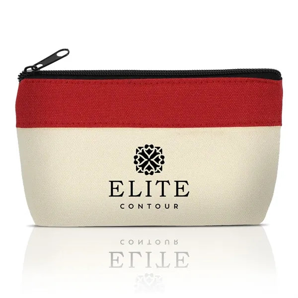 Cotton Canvas Cosmetic Pouch