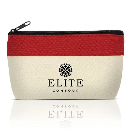 Cotton Canvas Cosmetic Pouch