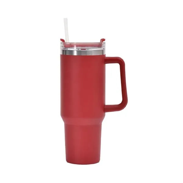 40oz Custom Stainless Steel insulatTumbler with Straw