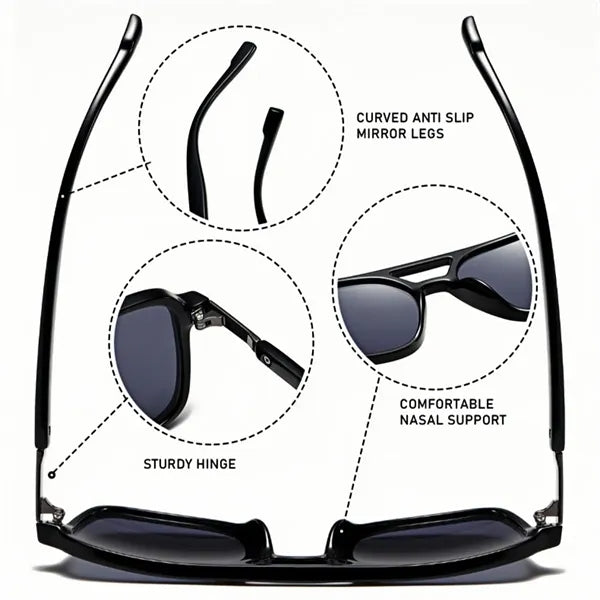 Stylish Retro Aviator Sunglasses UV400