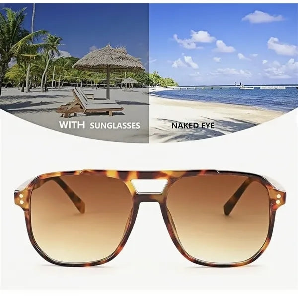 Stylish Retro Aviator Sunglasses UV400