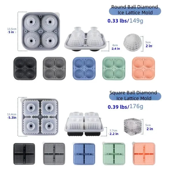 Large Sphere Silicone Round Ice Mold