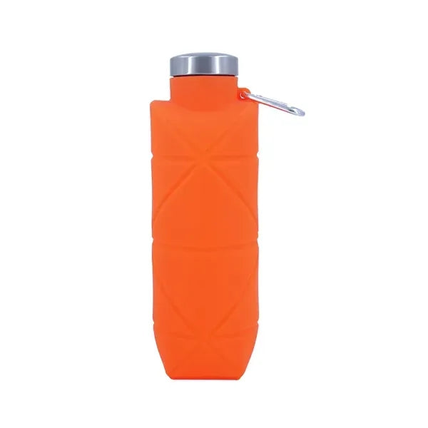 22 Oz Silicone Collapsible bottle w/Carabiner