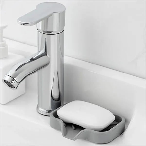 Silicone Soap Holder Sponge Containers with Drain Spout