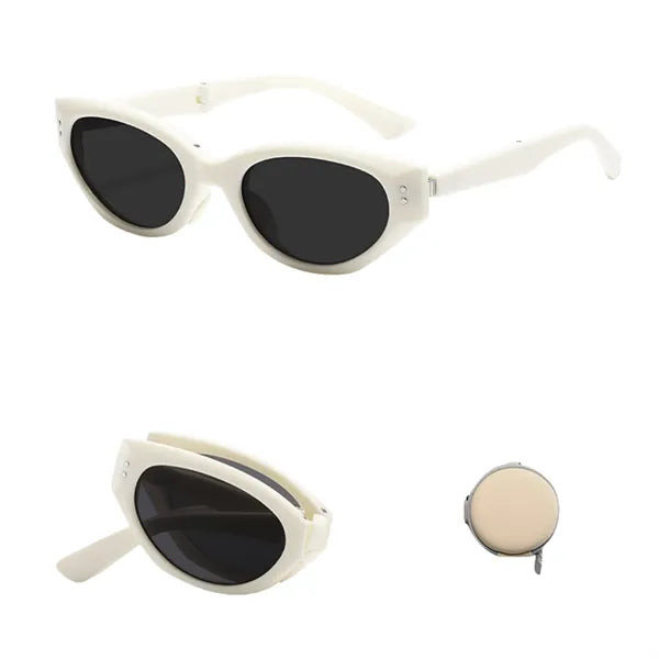 UV Protection Cat-Eye Foldable Shades Fashion Sunglasses