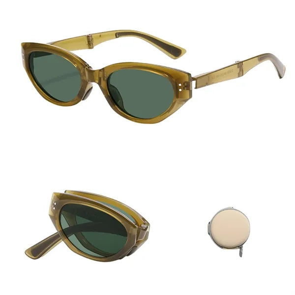 UV Protection Cat-Eye Foldable Shades Fashion Sunglasses