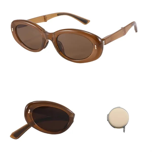 UV Protection Cat-Eye Foldable Shades Fashion Sunglasses