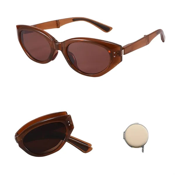 UV Protection Cat-Eye Foldable Shades Fashion Sunglasses