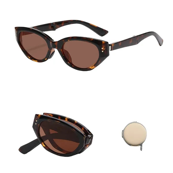 UV Protection Cat-Eye Foldable Shades Fashion Sunglasses