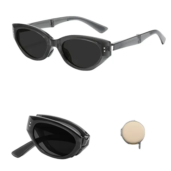 UV Protection Cat-Eye Foldable Shades Fashion Sunglasses