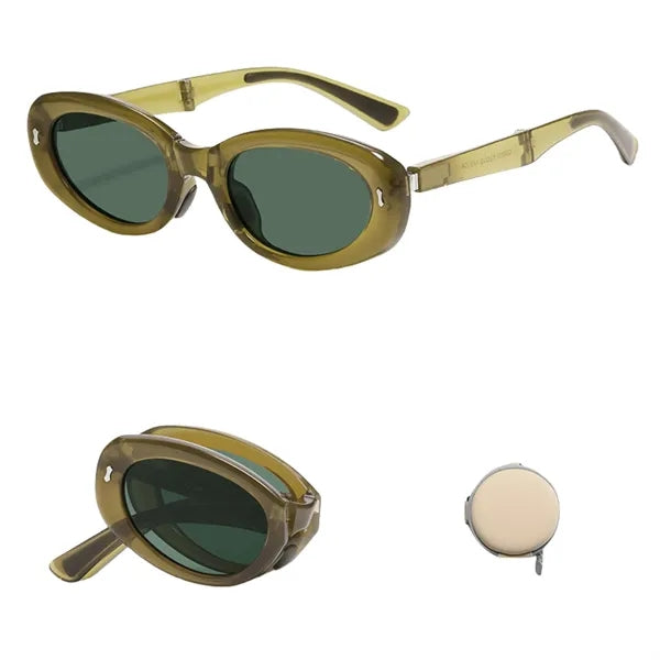 UV Protection Cat-Eye Foldable Shades Fashion Sunglasses