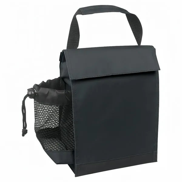 Insulated Lunch Cooler Bag With Bottle Pocket