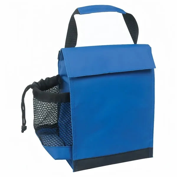 Insulated Lunch Cooler Bag With Bottle Pocket