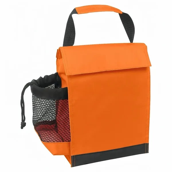 Insulated Lunch Cooler Bag With Bottle Pocket