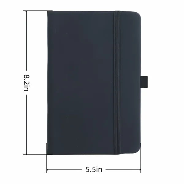 A5 Hardcover Notebook With Elastic Band Closure