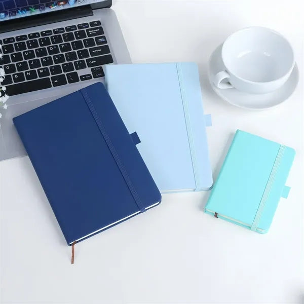 A5 Hardcover Notebook With Elastic Band Closure