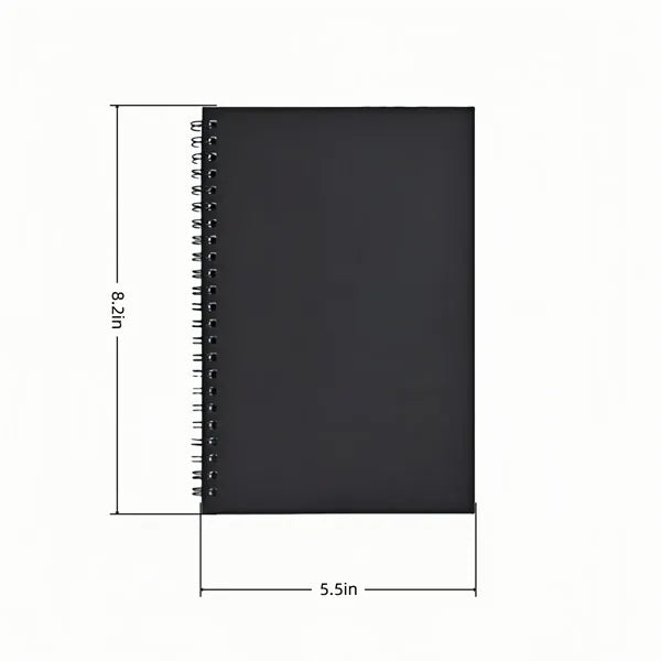 A5 Spiral Notebook With Lined Pages In Solid Colors