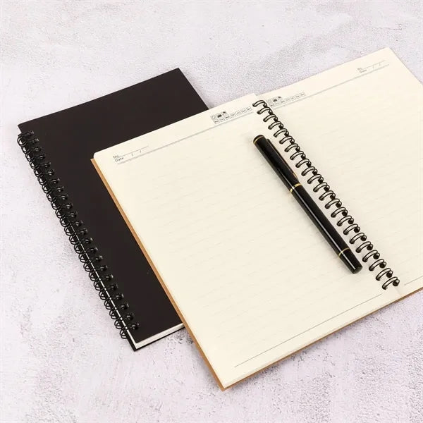 A5 Spiral Notebook With Lined Pages In Solid Colors