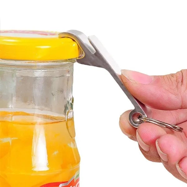 Metal Aluminum Tiger Can Opener Portable Key Chain Ring