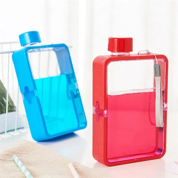 12 Oz Flat Water Bottle Travel Flask For Outdoor Sports