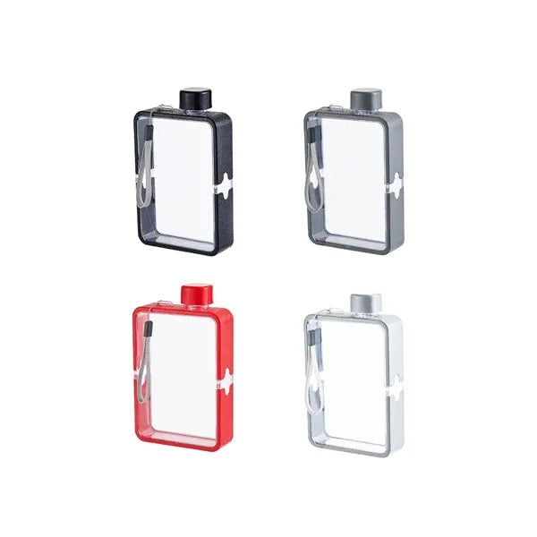 12 Oz Flat Water Bottle Travel Flask For Outdoor Sports