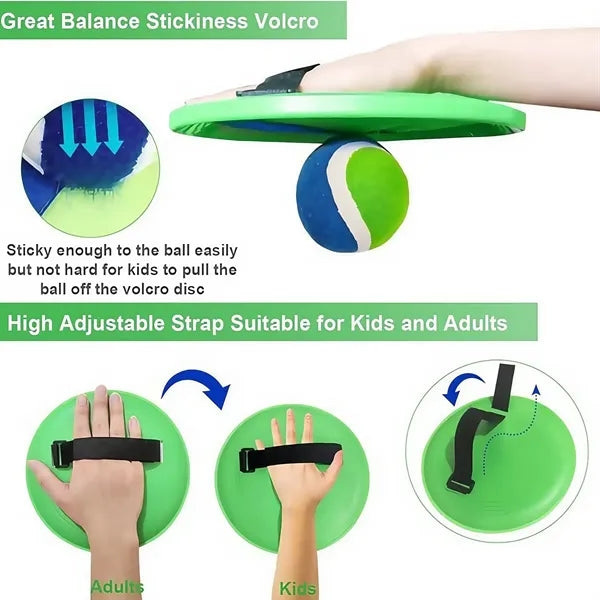 Outdoor Sticky Catch Paddle Set