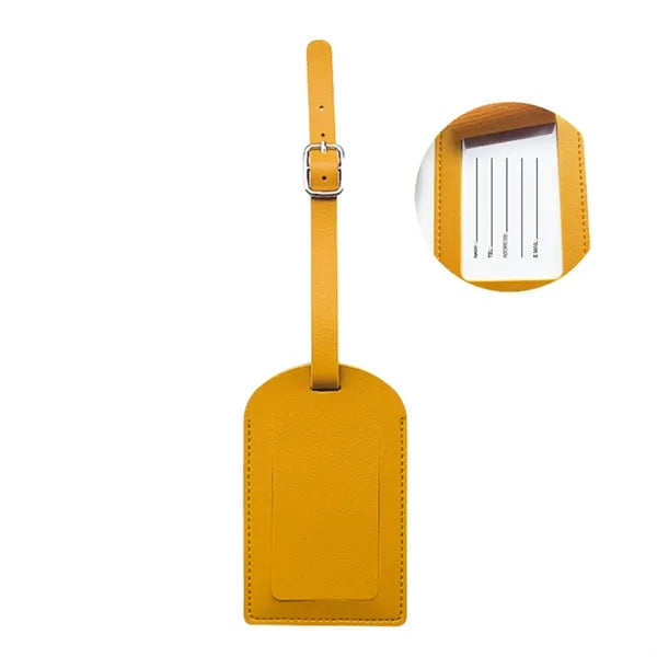 Dual-Flip Multifunctional Thickened PU Luggage Tag