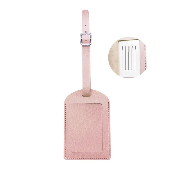 Dual-Flip Multifunctional Thickened PU Luggage Tag