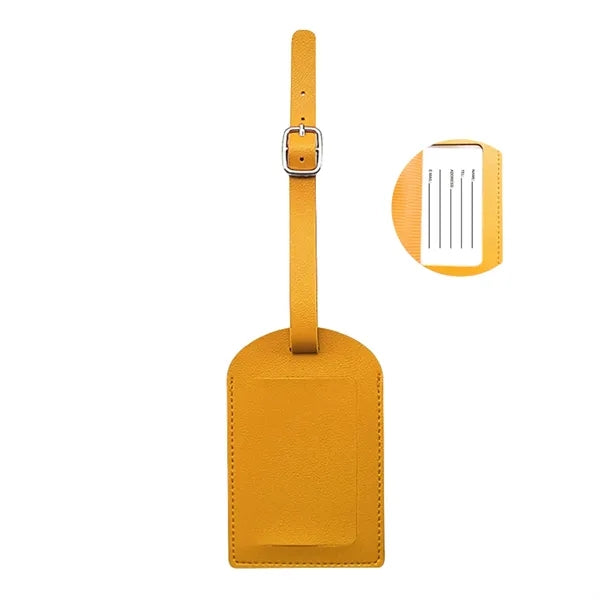 Dual-Flip Multifunctional Thickened PU Luggage Tag