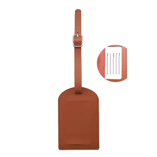 Dual-Flip Multifunctional Thickened PU Luggage Tag
