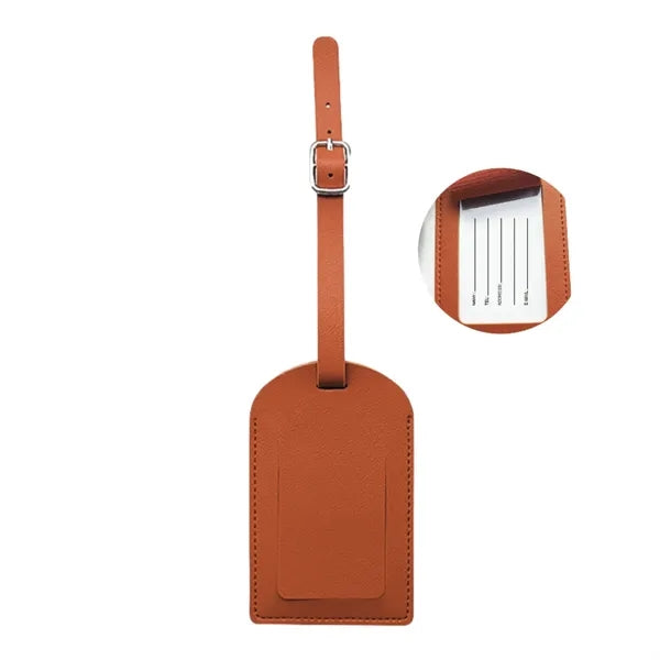 Dual-Flip Multifunctional Thickened PU Luggage Tag