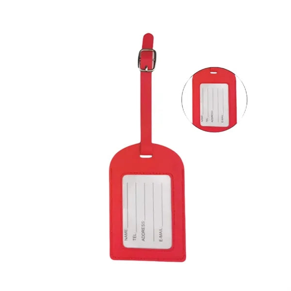 Dual-Flip Multifunctional Thickened PU Luggage Tag