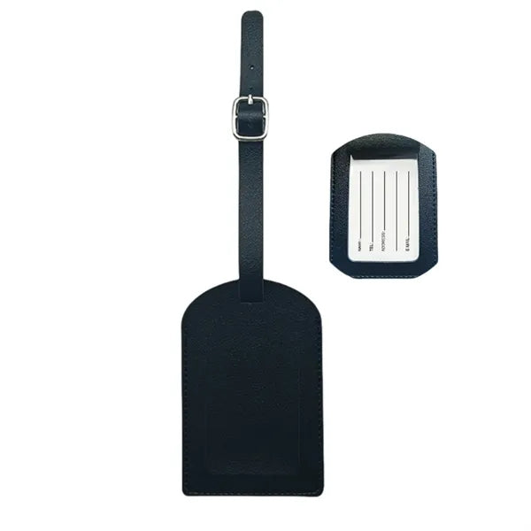 Dual-Flip Multifunctional Thickened PU Luggage Tag