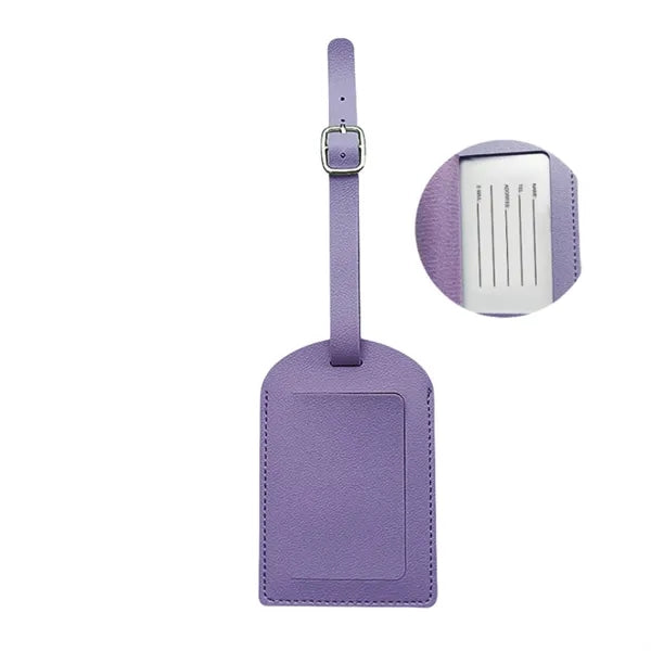 Dual-Flip Multifunctional Thickened PU Luggage Tag