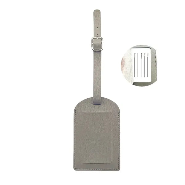 Dual-Flip Multifunctional Thickened PU Luggage Tag