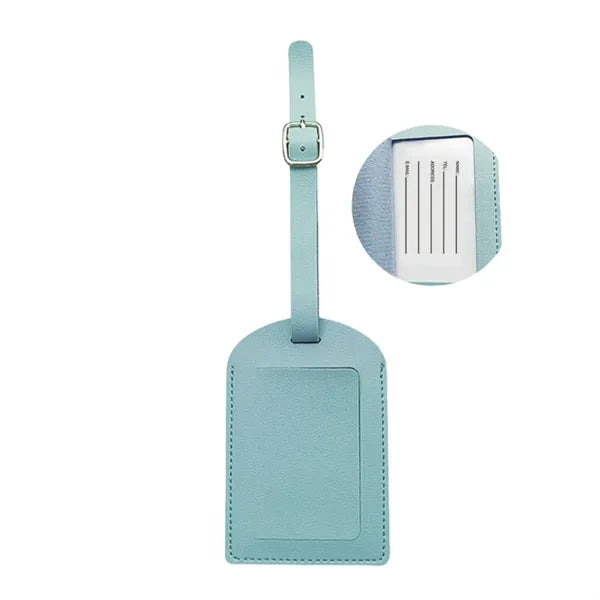 Dual-Flip Multifunctional Thickened PU Luggage Tag