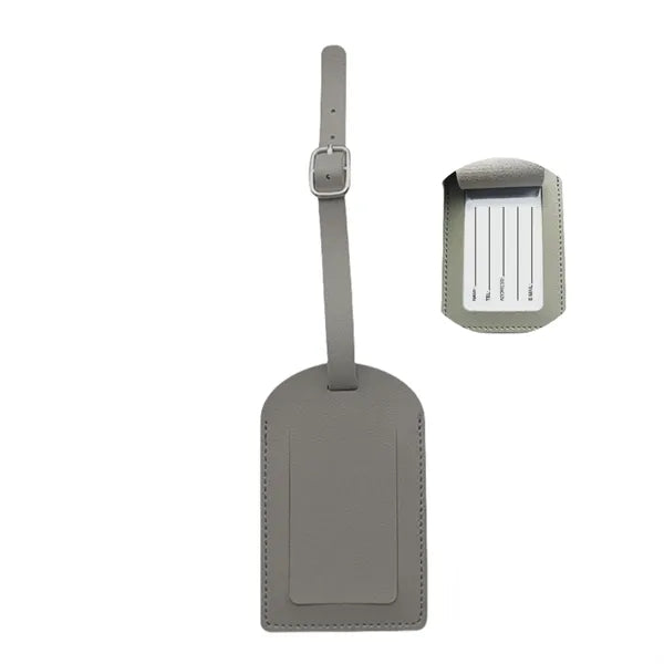Dual-Flip Multifunctional Thickened PU Luggage Tag