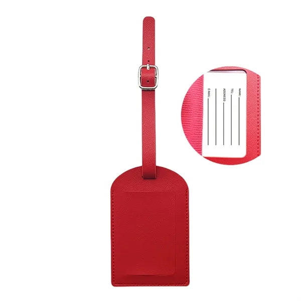 Dual-Flip Multifunctional Thickened PU Luggage Tag