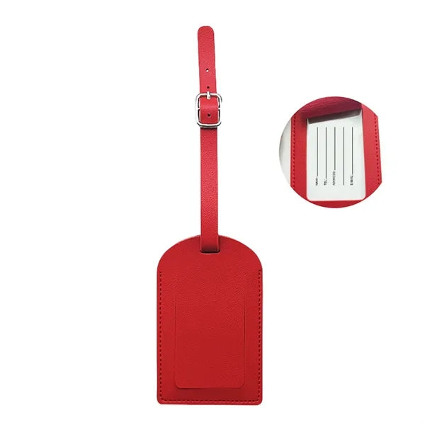 Dual-Flip Multifunctional Thickened PU Luggage Tag