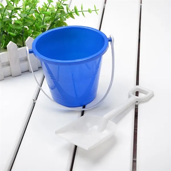 Outdoor Kids Toy Beach Bucket Sand Pail With Shovel