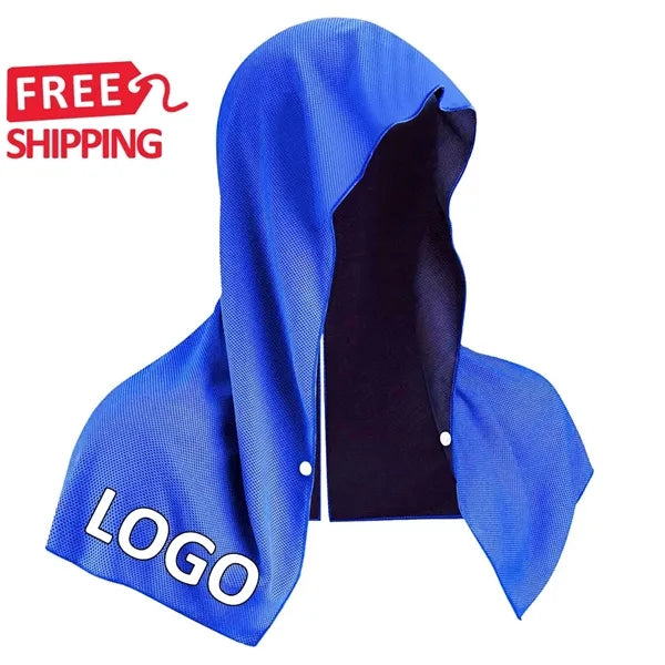Instant Cooling Hoodie Towel UPF 50 Sports Sun Protection