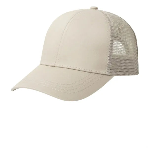 Breathable Mesh Women's Ponytail Sun Hat