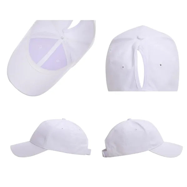 Women's Fashion Sports Sun Hat With Back Opening