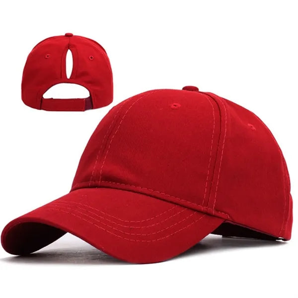 Women's Fashion Sports Sun Hat With Back Opening