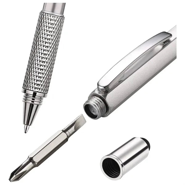 6 in 1 Multifunction Tool Pen with Ruler Stylus Screwdrivers