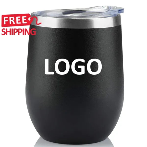Stainless Steel Wine Tumbler with Lid Insulated Travel Mug