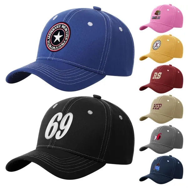 Structured Baseball Cap with Curved Bill
