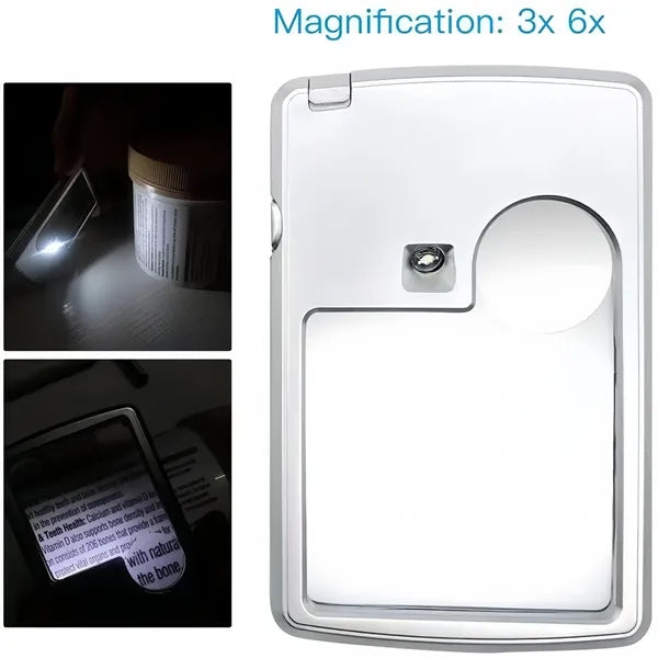 Ultra-Clear LED Magnifying Card